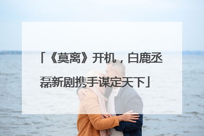 《莫离》开机，白鹿丞磊新剧携手谋定天下