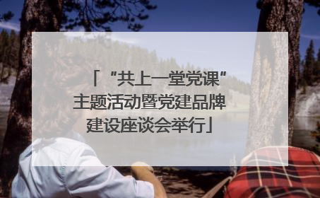 “共上一堂党课”主题活动暨党建品牌建设座谈会举行