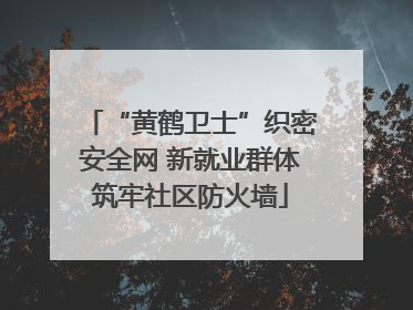 “黄鹤卫士”织密安全网 新就业群体筑牢社区防火墙