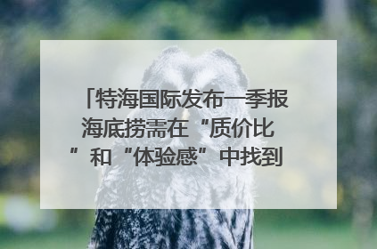 特海国际发布一季报 海底捞需在“质价比”和“体验感”中找到平衡｜新经济观察