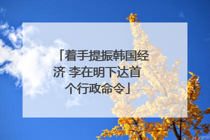 着手提振韩国经济 李在明下达首个行政命令