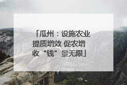 瓜州：设施农业提质增效 促农增收“钱”景无限