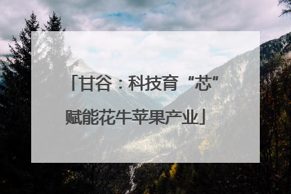 甘谷：科技育“芯”赋能花牛苹果产业