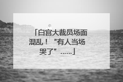 白宫大裁员场面混乱！“有人当场哭了”……