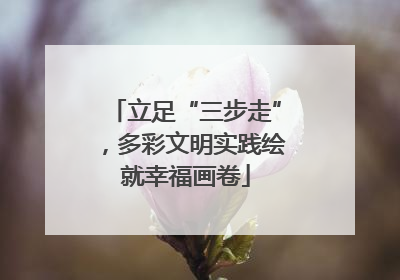 立足“三步走”，多彩文明实践绘就幸福画卷