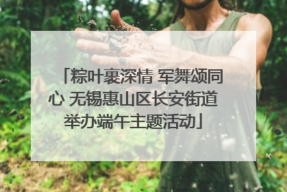 粽叶裹深情 军舞颂同心 无锡惠山区长安街道举办端午主题活动