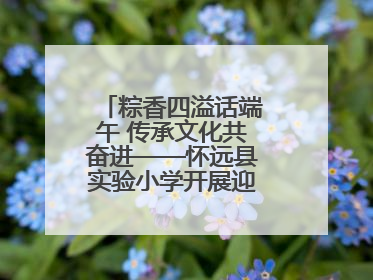 粽香四溢话端午 传承文化共奋进——怀远县实验小学开展迎端午系列活动