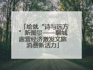 绘就“诗与远方”新图景——聊城露营经济激发文旅消费新活力