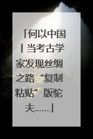 何以中国丨当考古学家发现丝绸之路“复制粘贴”版驼夫……
