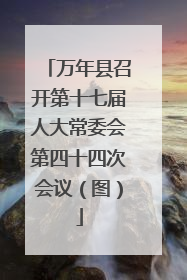 万年县召开第十七届人大常委会第四十四次会议（图）