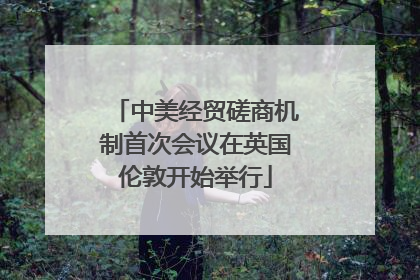 中美经贸磋商机制首次会议在英国伦敦开始举行