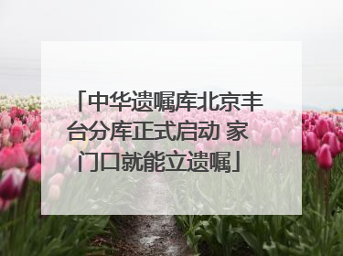 中华遗嘱库北京丰台分库正式启动 家门口就能立遗嘱