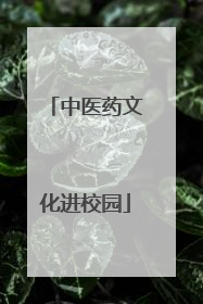 中医药文化进校园