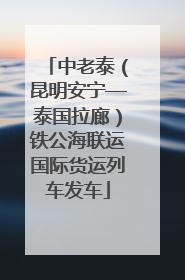 中老泰（昆明安宁—泰国拉廊）铁公海联运国际货运列车发车