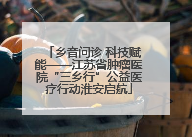 乡音问诊 科技赋能——江苏省肿瘤医院“三乡行”公益医疗行动淮安启航