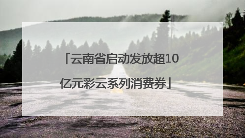 云南省启动发放超10亿元彩云系列消费券