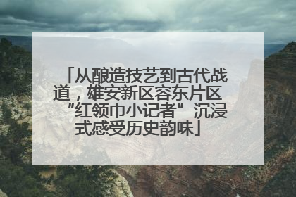 从酿造技艺到古代战道，雄安新区容东片区“红领巾小记者”沉浸式感受历史韵味