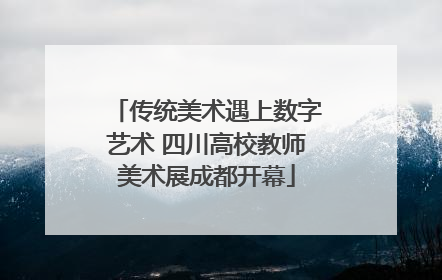 传统美术遇上数字艺术 四川高校教师美术展成都开幕
