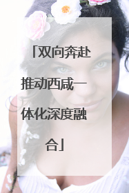 双向奔赴推动西咸一体化深度融合