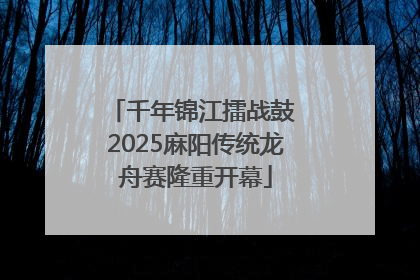 千年锦江擂战鼓 2025麻阳传统龙舟赛隆重开幕