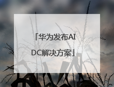 华为发布AI DC解决方案