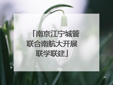 南京江宁城管联合南航大开展联学联建