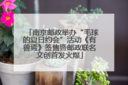 南京邮政举办“毛球的夏日约会”活动《有兽焉》签售暨邮政联名文创首发火爆