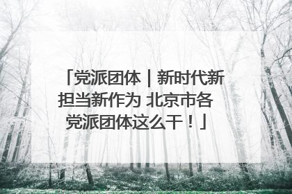 党派团体｜新时代新担当新作为 北京市各党派团体这么干！