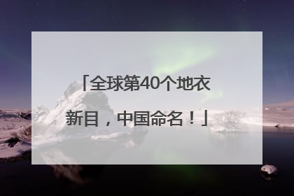 全球第40个地衣新目，中国命名！