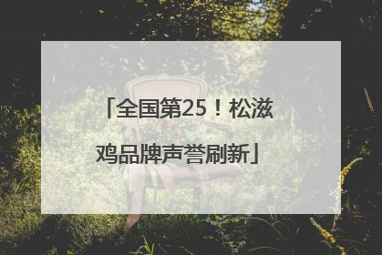 全国第25！松滋鸡品牌声誉刷新