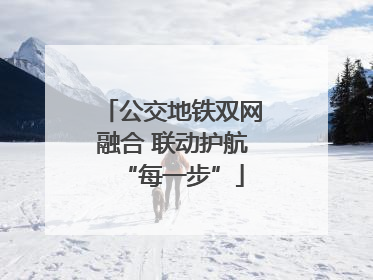 公交地铁双网融合 联动护航“每一步”