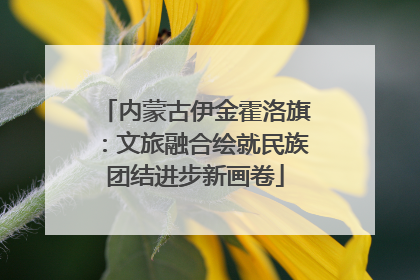 内蒙古伊金霍洛旗：文旅融合绘就民族团结进步新画卷