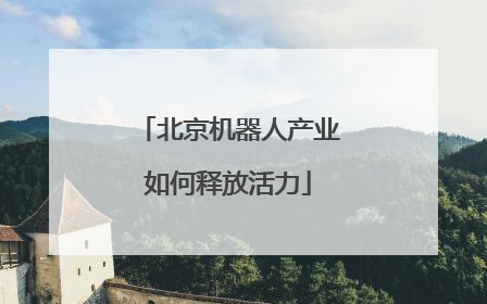 北京机器人产业如何释放活力