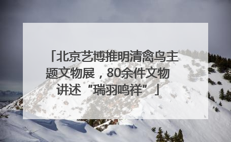 北京艺博推明清禽鸟主题文物展，80余件文物讲述“瑞羽鸣祥”