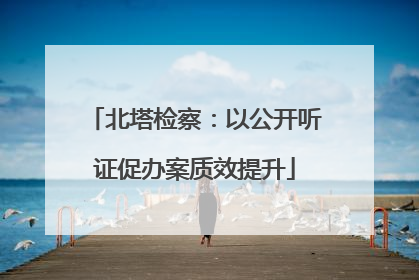 北塔检察：以公开听证促办案质效提升
