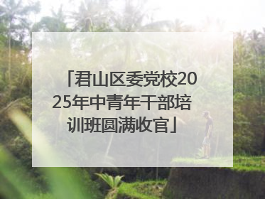 君山区委党校2025年中青年干部培训班圆满收官