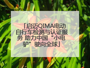 启迈QIMA电动自行车检测与认证服务 助力中国“小电驴”驶向全球