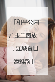 和平公园广玉兰盛放，江城夏日添雅韵