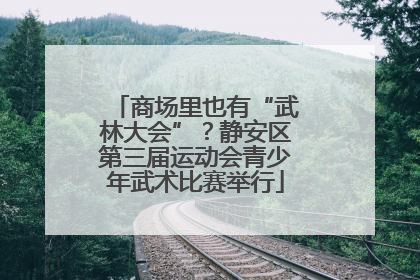 商场里也有“武林大会”？静安区第三届运动会青少年武术比赛举行