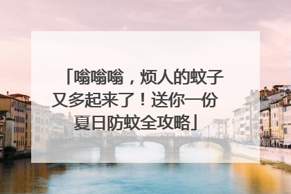嗡嗡嗡，烦人的蚊子又多起来了！送你一份夏日防蚊全攻略