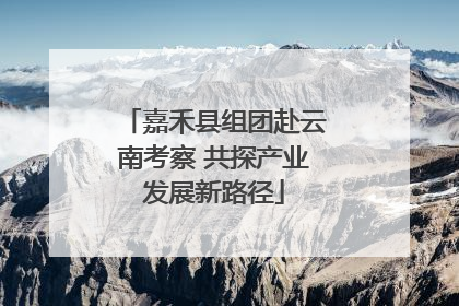 嘉禾县组团赴云南考察 共探产业发展新路径