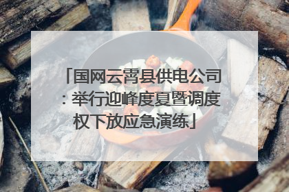 国网云霄县供电公司：举行迎峰度夏暨调度权下放应急演练