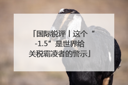 国际锐评丨这个“-1.5”是世界给关税霸凌者的警示