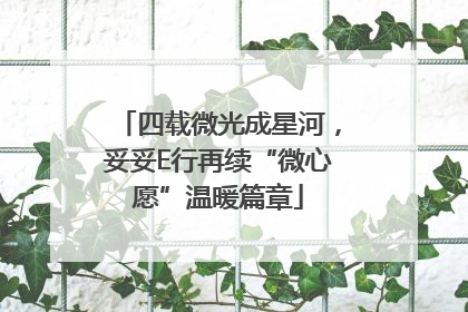 四载微光成星河，妥妥E行再续“微心愿”温暖篇章