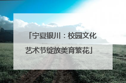 宁夏银川：校园文化艺术节绽放美育繁花