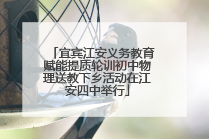 宜宾江安义务教育赋能提质轮训初中物理送教下乡活动在江安四中举行