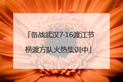 备战武汉7·16渡江节 横渡方队火热集训中
