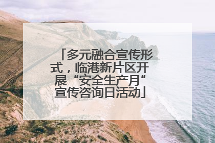 多元融合宣传形式，临港新片区开展“安全生产月”宣传咨询日活动