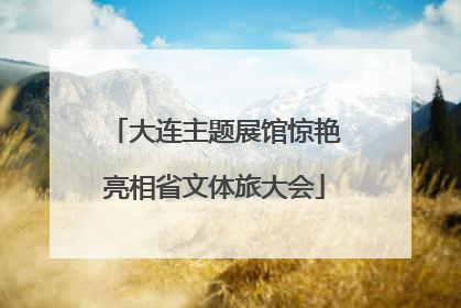 大连主题展馆惊艳亮相省文体旅大会