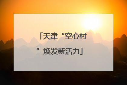 天津“空心村”焕发新活力